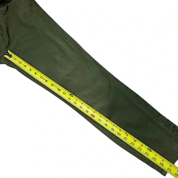 Tory Burch Emmy Ankle Skinny Jeans in Olive Green Size 30 - Picture 7 of 10